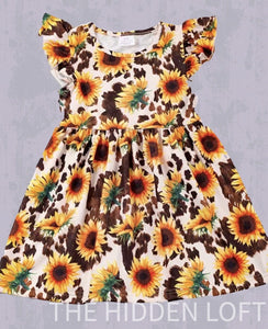Cowhide Sunflower Dress