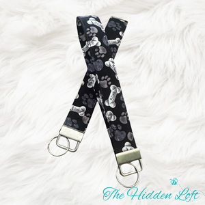 Paws & Bones Key Fob Keychain