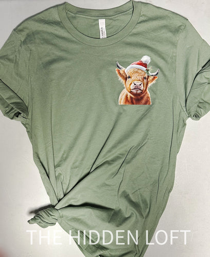 Green Christmas Highland T-Shirt