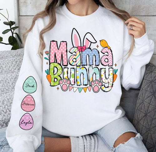 Personalized Mama Bunny Easter Sweatshirt