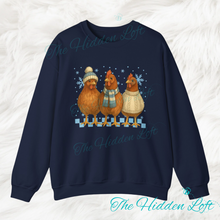 Load image into Gallery viewer, Winter Chickens Sweatshirt