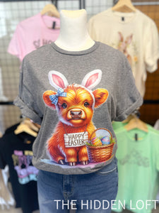 Easter Highland Cow T-Shirt