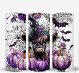 Halloween Witchy Cow Tumbler