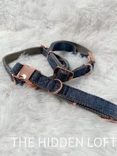 Load image into Gallery viewer, Blue Rose Gold Collar
