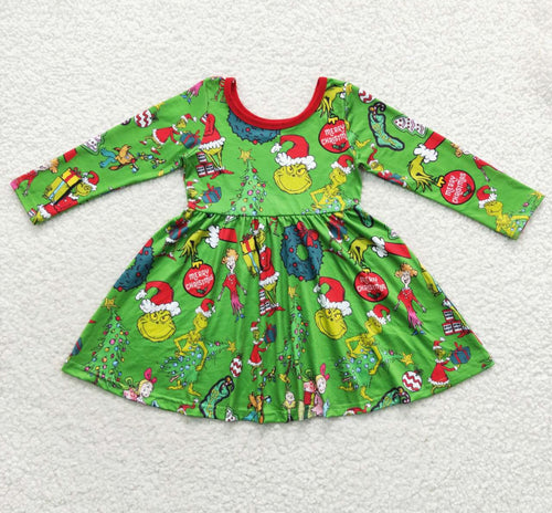 Long Sleeve Grinch Dress