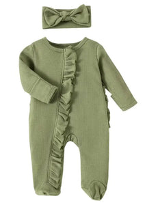Ruffle Footed Baby Romper