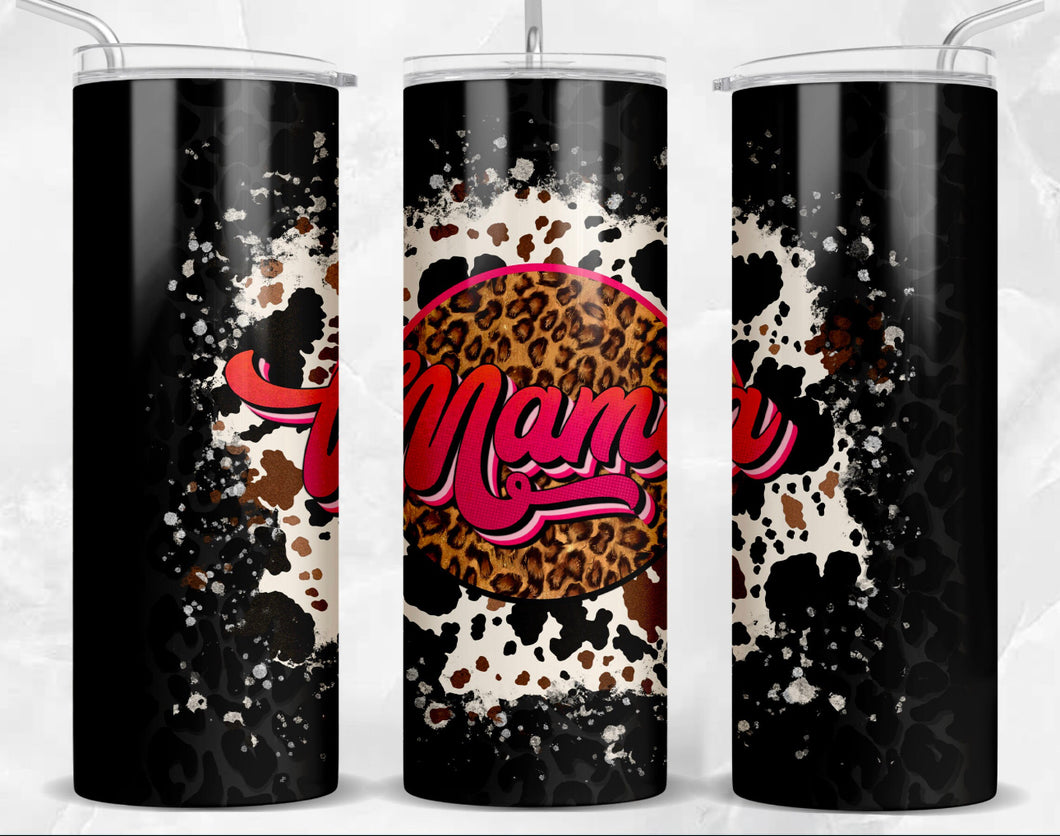 Animal Print Mama Sublimated Tumbler