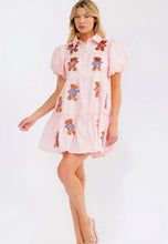 Load image into Gallery viewer, Patriotic Sequin Bear Dress-Pink