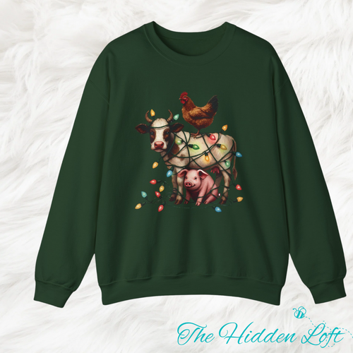 Christmas Farm Animal Sweatshirt