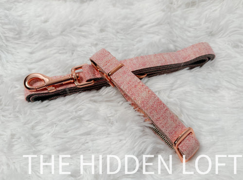 Pink Collar & Leash Set