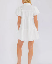 Load image into Gallery viewer, Patriotic Sequin Bear Dress-White