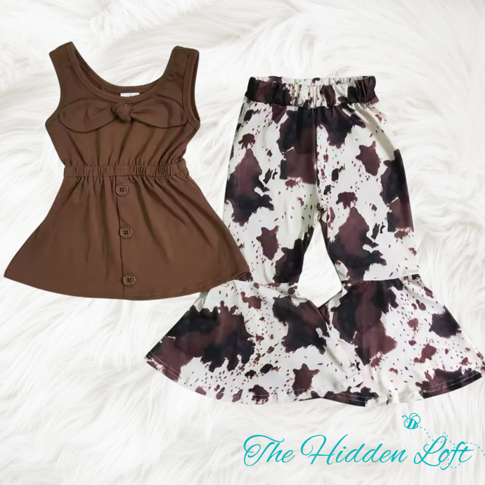 Cowhide Bell Bottom Outfit