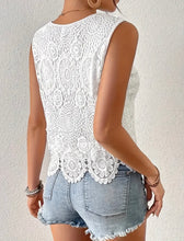 Load image into Gallery viewer, Women’s Sleeveless Lace Top