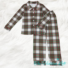 Load image into Gallery viewer, Adult Plaid Christmas Pajamas