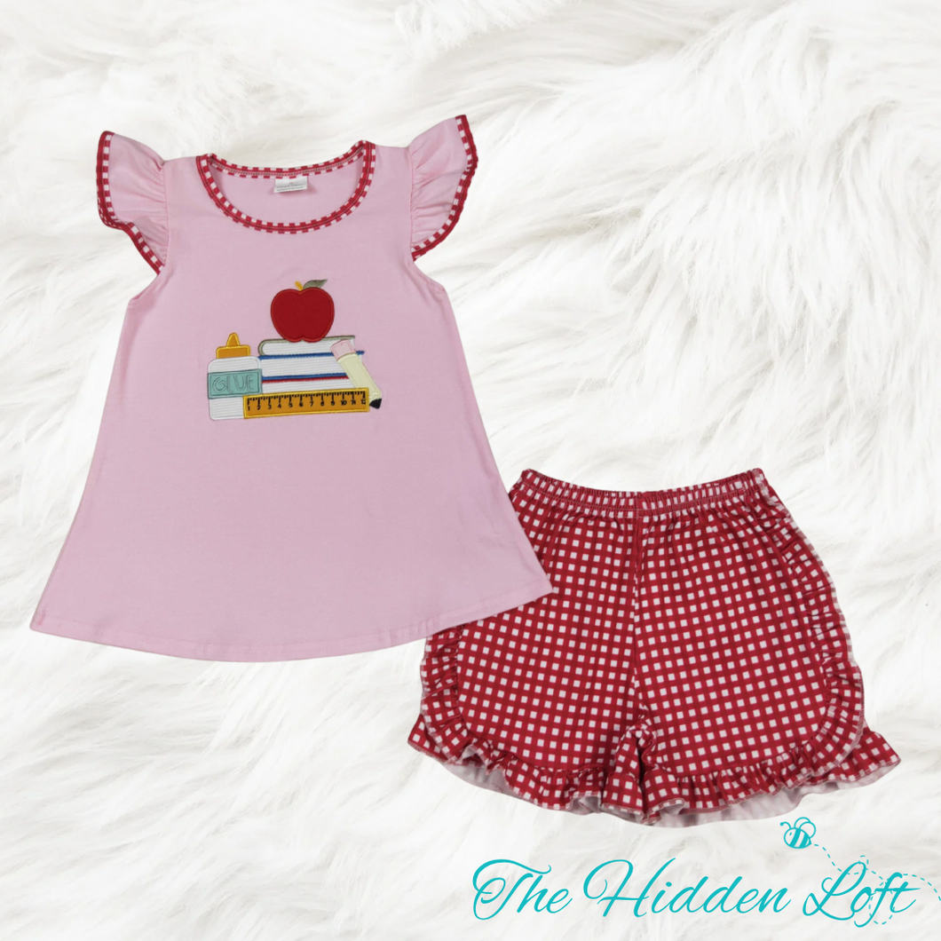 Girl’s Embroidered Back to School Outfit