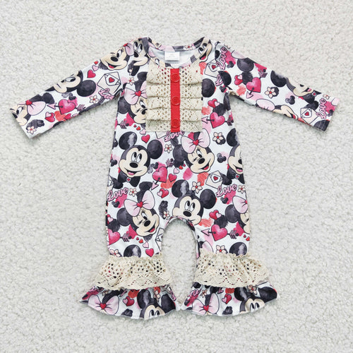 Valentine Mouse Baby Romper
