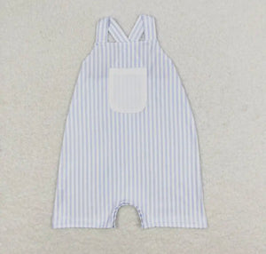 Baby Boy Blue & White Romper