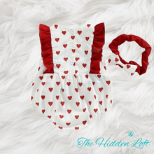 Load image into Gallery viewer, Valentine Baby Bubble Romper