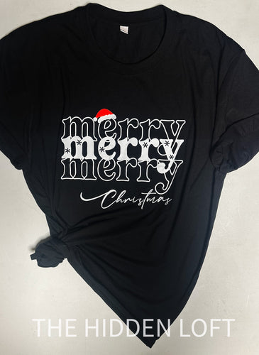 Merry Merry Merry Christmas T-shirt
