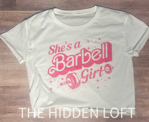 Women’s Barbell Girl Crop Top