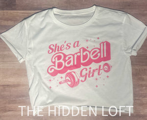 Women’s Barbell Girl Crop Top