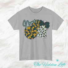 Load image into Gallery viewer, Personalized Green &amp; Gold Cheer T-Shirt