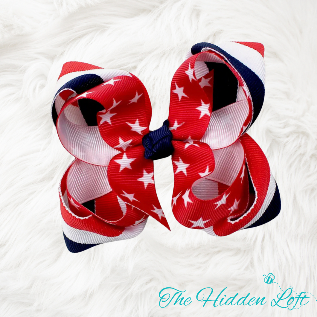 Patriotic Hair Bow