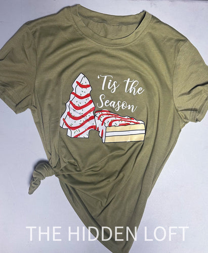 Tis the Season Christmas Tree Cake T-Shirt