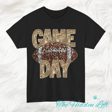 Load image into Gallery viewer, Faux Glitter Game Day T-Shirt