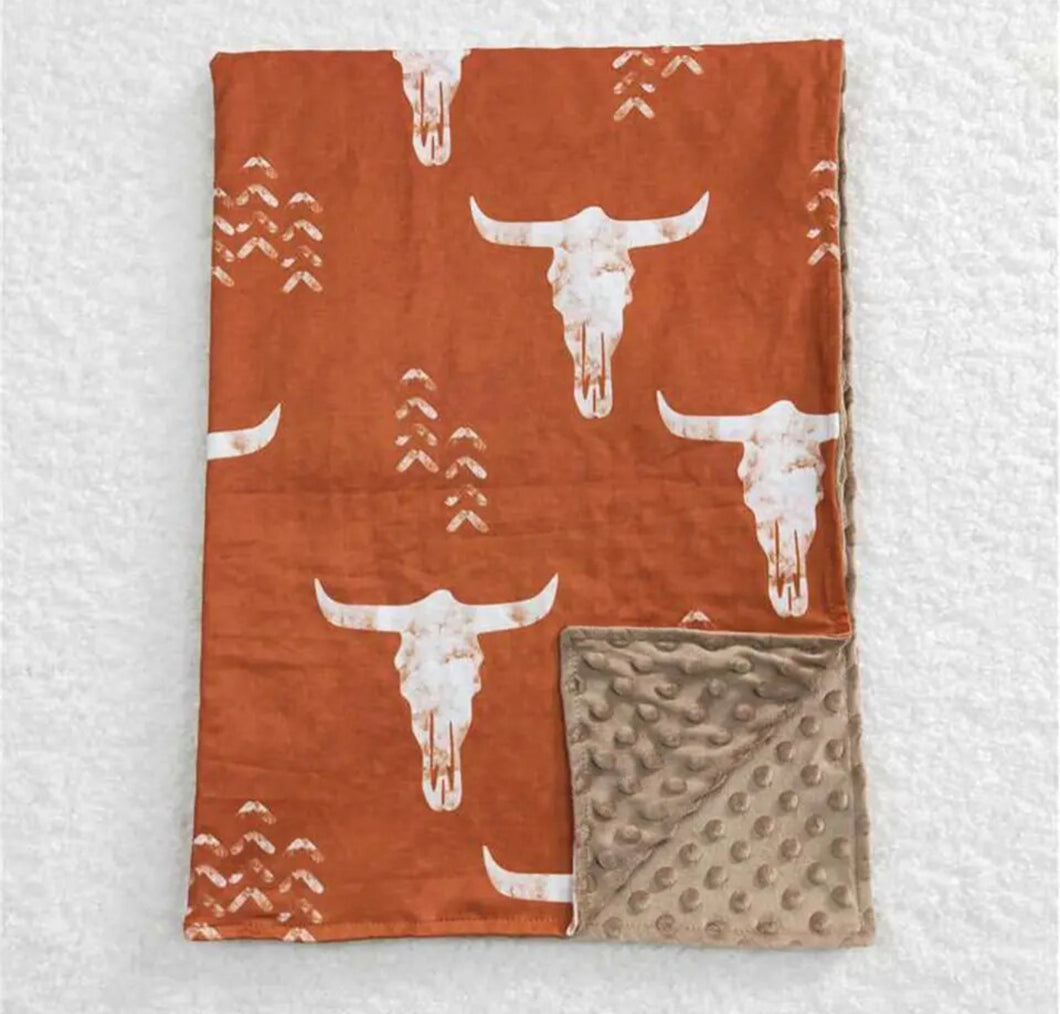 Orange Western Blanket