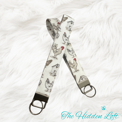 Chickens Key Fob Keychain