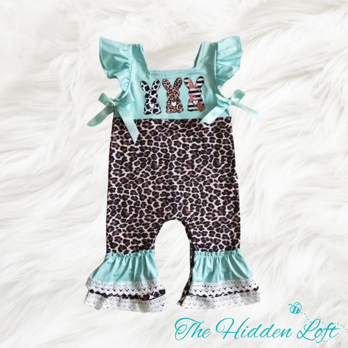 Leopard Easter Romper