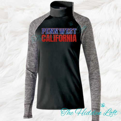 Glitter PennWest Ladies Mock-neck