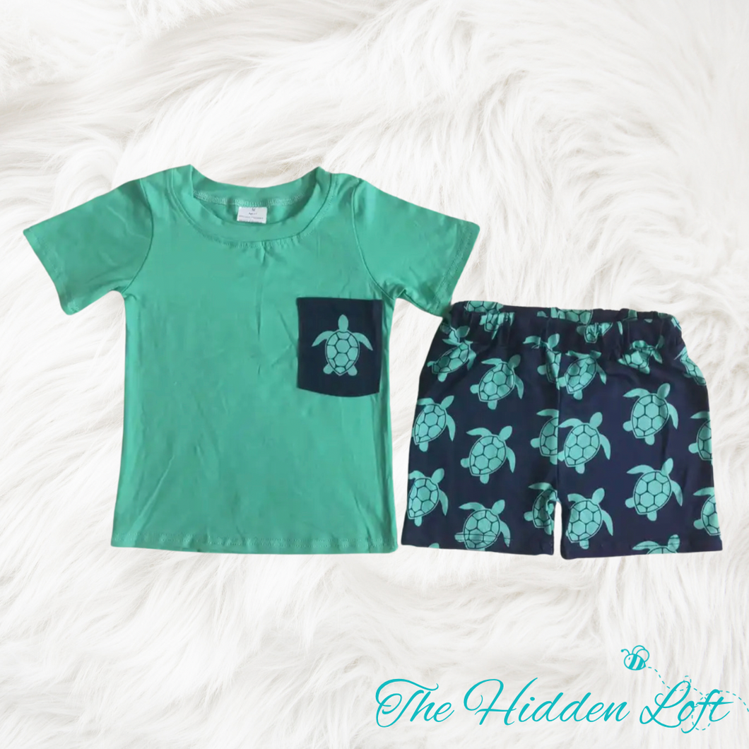 Boy’s Turtle Shorts Outfit