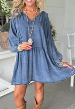 Load image into Gallery viewer, Oversize Denim Dress