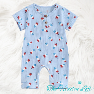 Patriotic Popsicle Baby Romper