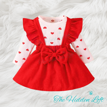 Load image into Gallery viewer, Baby Valentine Skirt Set