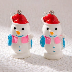 Vintage Inspired Snowman Earrings