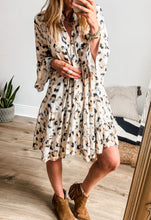 Load image into Gallery viewer, Light Leopard Tiered Dress