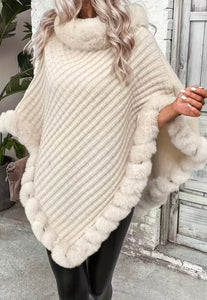 Fur Trim Sweater