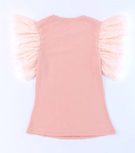 Load image into Gallery viewer, Dotty Mesh Ruffle Sleeve Ribbed Top