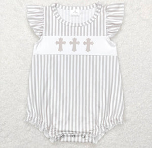 Cross Baby Girl Romper