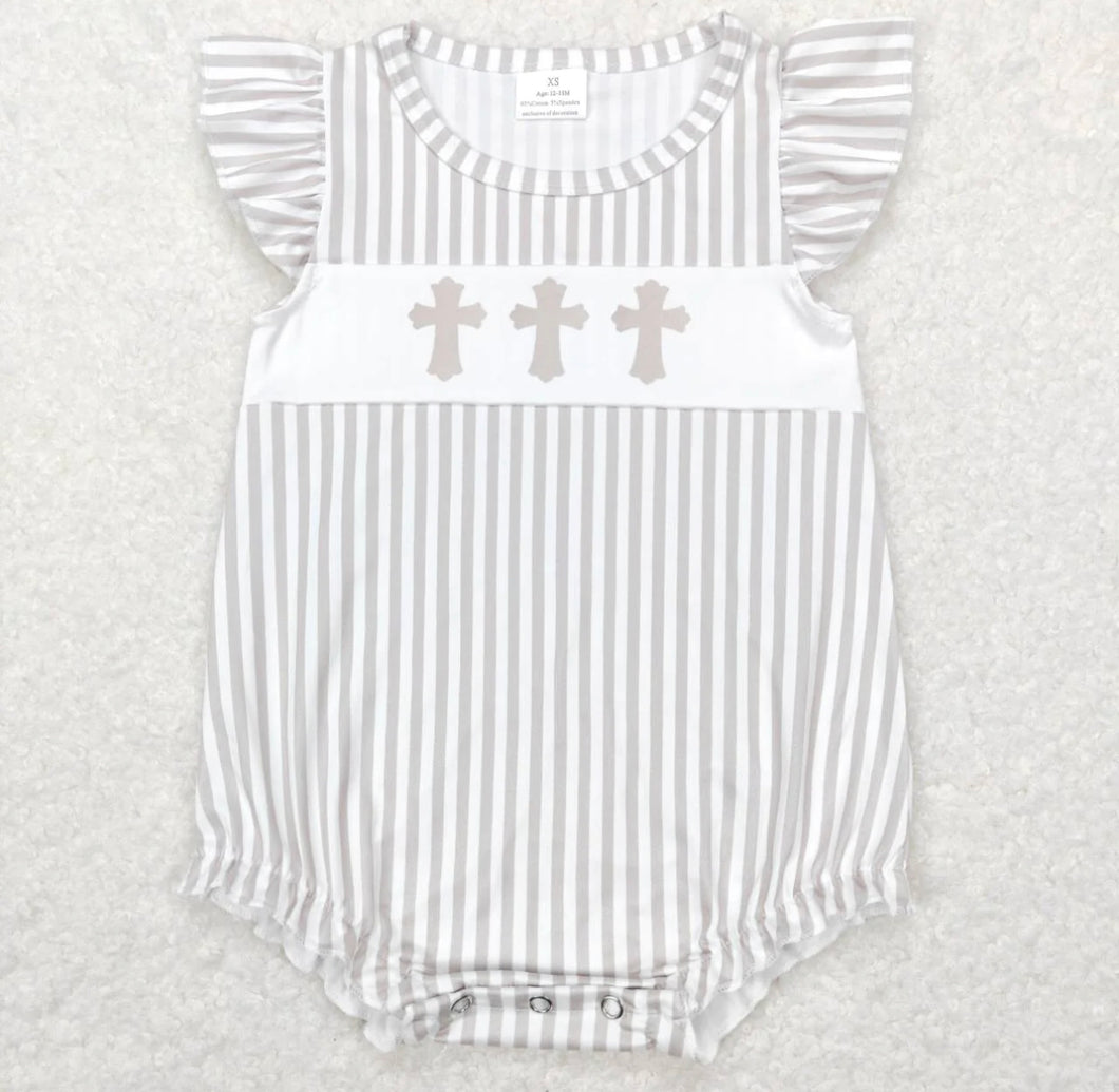 Cross Baby Girl Romper