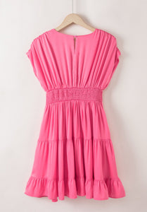 Pink Tiered Dress