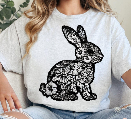 Floral Lace Bunny T-Shirt