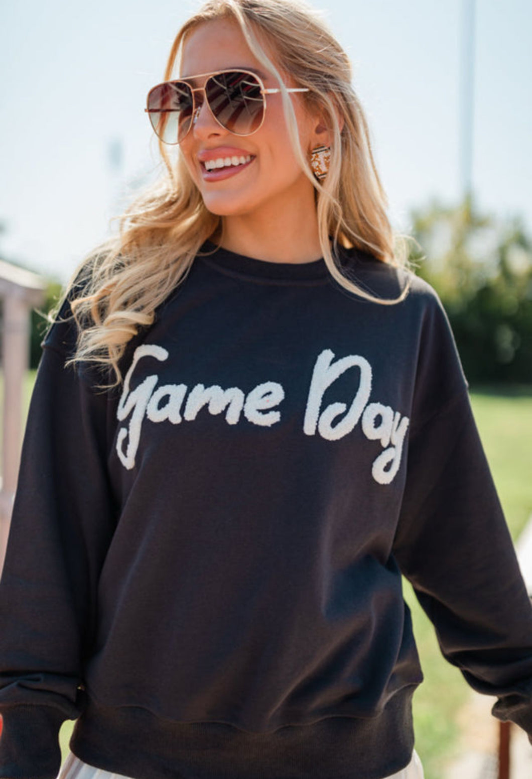 Chenille Game Day Sweatshirt