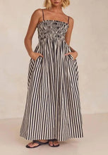 Load image into Gallery viewer, Striped Summer Midi Dress