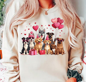 Valentine Dogs Sweatshirt