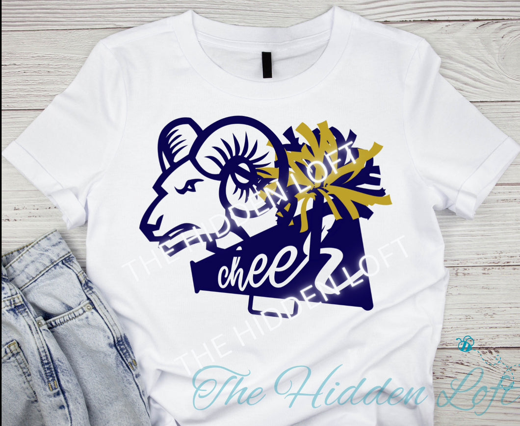 YOUTH Rams Cheer T-Shirt