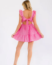 Load image into Gallery viewer, Women’s Open Back Pink Bow Dress